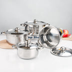 Classic 12-Piece Stainless Steel Elegant Cookware – Kaisa Villa Set