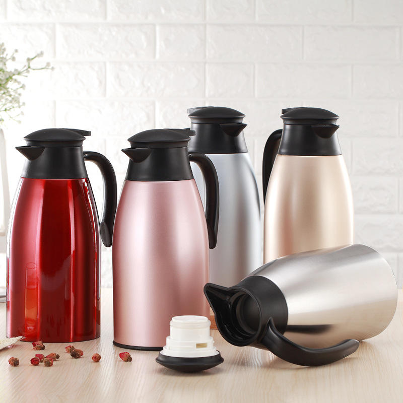 2L Large Capacity 304 Stainless Steel Vacuum Flask Home Office Hotel Tea Kettle Home Thermos