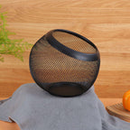 Sturdy Metal Wire Fruit &amp; Vegetable Storage Basket – Slant Opening Organizer