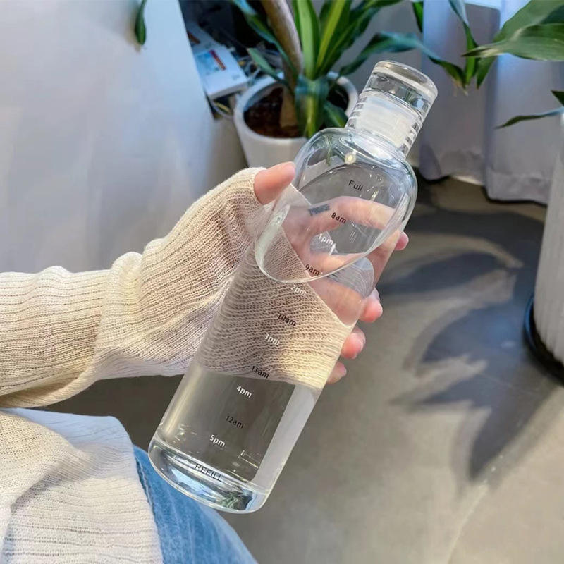 500ml Plastic Water Bottle with Time Marker