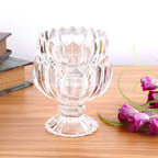 Japanese Simple Lotus Tall Glass – Creative Dessert Cup for Ice Cream, Milkshake & Fashion Desserts