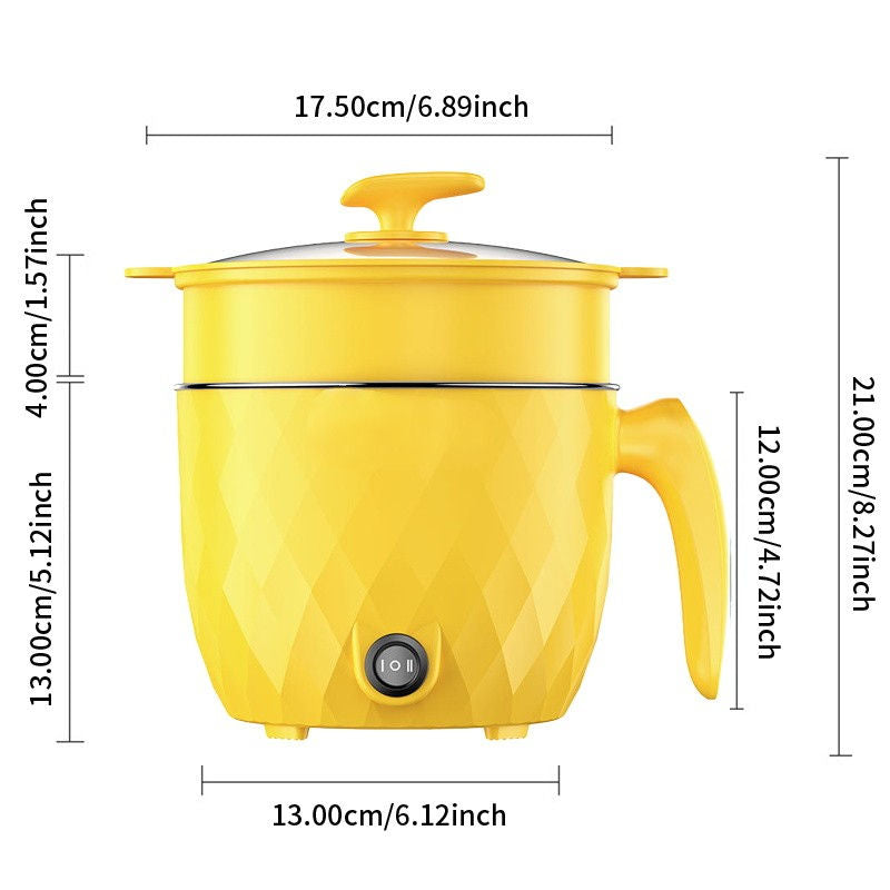 1.8L Mini Electric Pressure Cooker & Rice Cooker | Multifunctional Non-Stick Portable Cooker