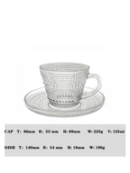 New Modern Clear Glass Mug Set – 6pcs&nbsp;