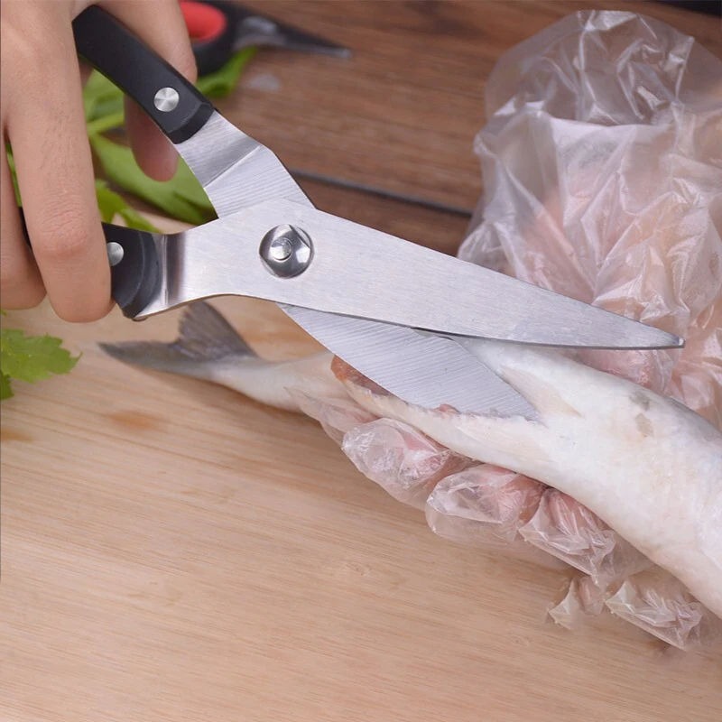 9.84" Multifunctional Stainless Steel Kitchen Scissors
