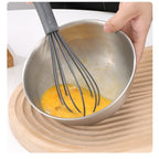 304 Stainless Steel Mixing Bowl with Scale – Large Capacity, Eco-Friendly Kitchen Bowl