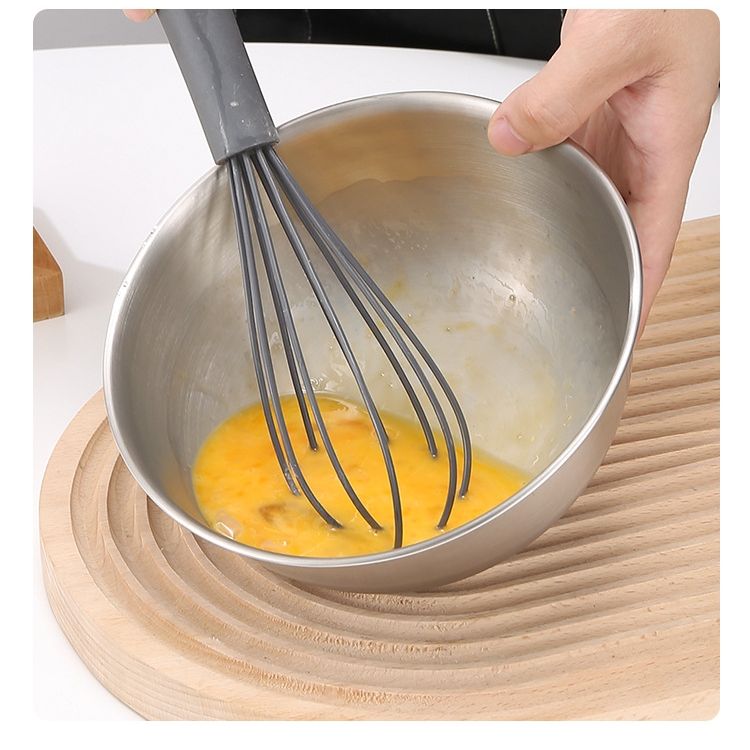 304 Stainless Steel Mixing Bowl with Scale – Large Capacity, Eco-Friendly Kitchen Bowl