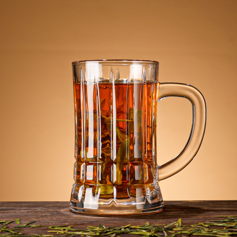 Luxury Glass Tea Mug / Beer Stein – 550ml