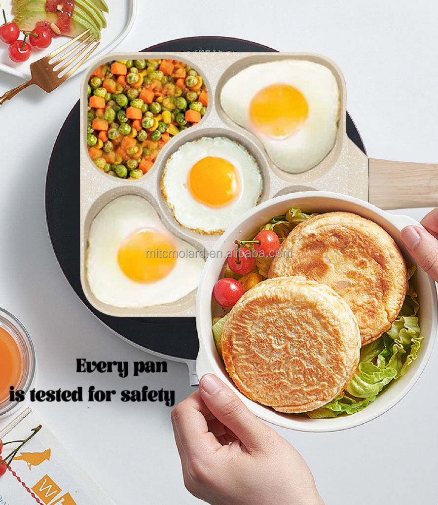 Breakfast Frying Pan – Non-Stick, 3/4/5-Hole Design