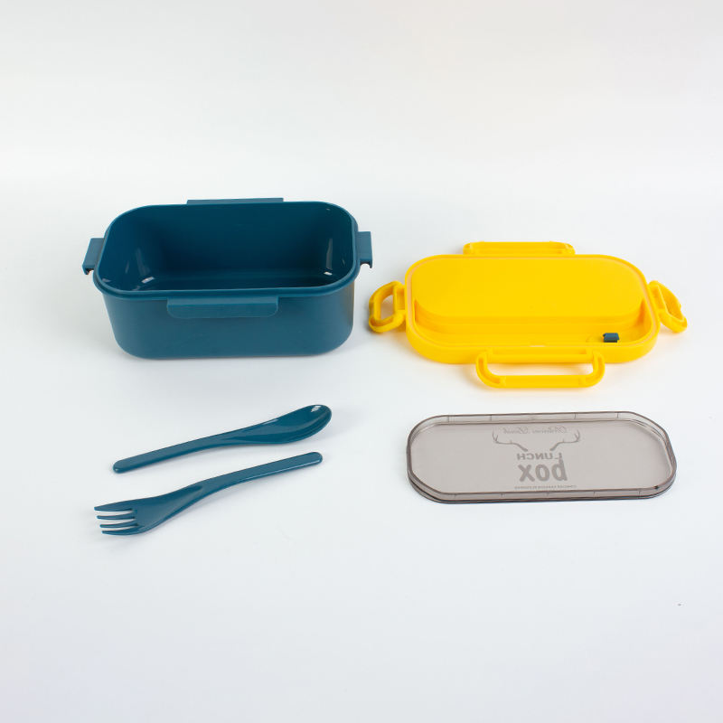 New Plastic Student Kids Back to School Bento Lunch Box 1000ML