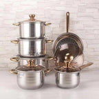 Royal Louis 12-Piece Stainless Steel Cookware Set