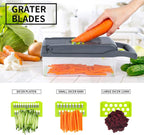 Manual Hand Fruits and Vegetable Cutter | 12 in 1 Multifunctional Food Chopper