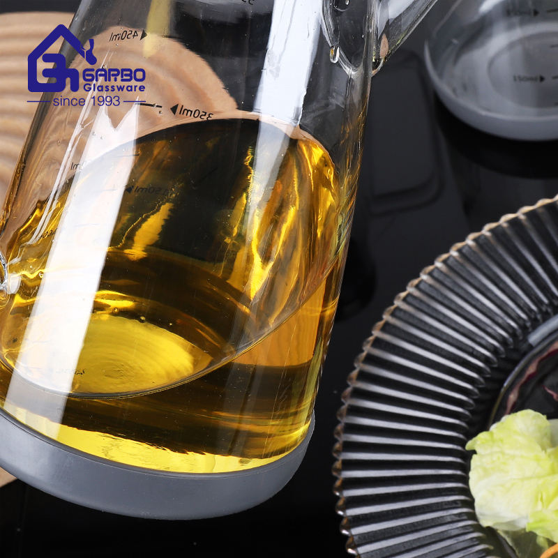 750ml Glass Cooking Oil Dispenser Bottle with Lid &amp; Stopper – Leak-Proof Kitchen Oil Storage Bottle