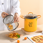 New Design Cooking Set Frying Pan Pots Deep Fryer Pot Kitchen Deep Frying Pot with Basket and Lid