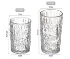 Customized Textured Floral Tumbler Cups – 6pcs Set