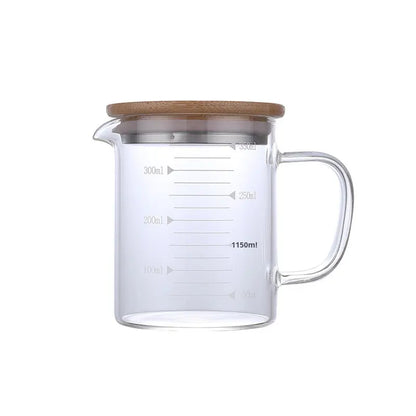 Microwave Heat-Resistant Glass Measuring Cup Set – Household Kitchen Liquid Containers