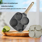 Square 4 Holes Non Stick Mini Egg Fry Pan Hamburger Breakfast Flat Pan No Stick Frying Pan Kitchen Utensils