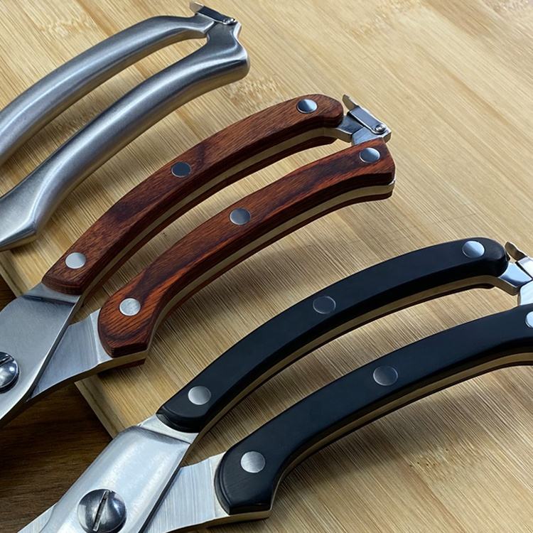 9.84" Multifunctional Stainless Steel Kitchen Scissors