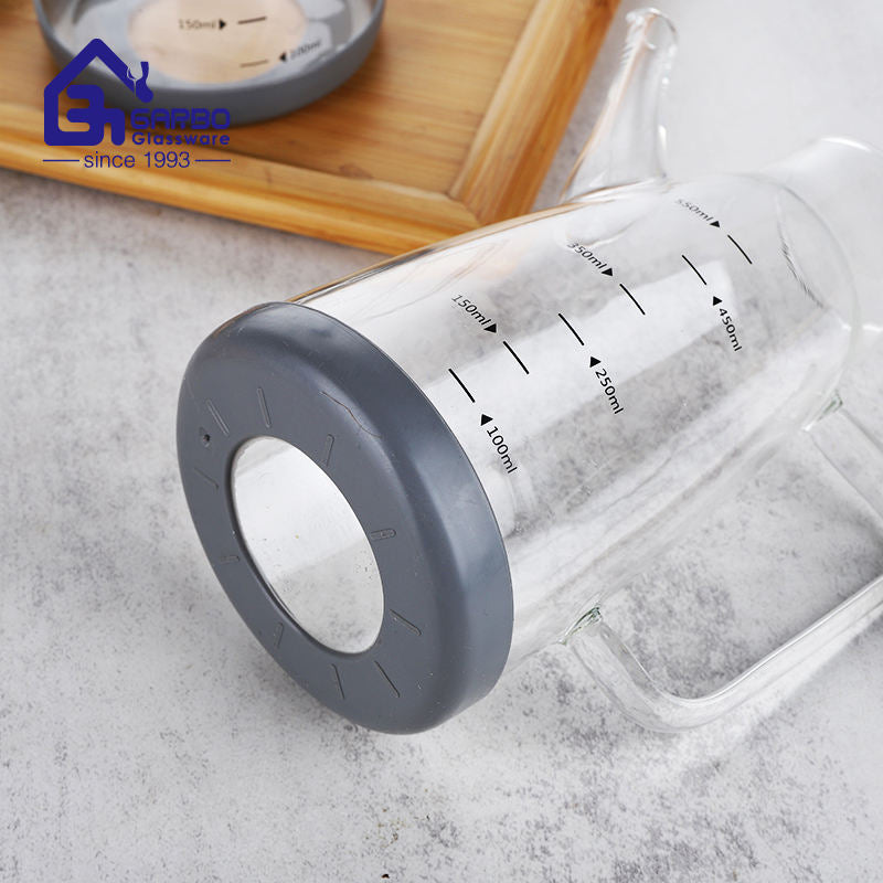 750ml Glass Cooking Oil Dispenser Bottle with Lid &amp; Stopper – Leak-Proof Kitchen Oil Storage Bottle