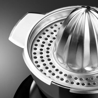 
Handheld stainless steel citrus juicer for cooking and baking