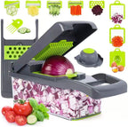 Manual Hand Fruits and Vegetable Cutter | 12 in 1 Multifunctional Food Chopper