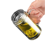 Large Capacity Double‑Walled Borosilicate Glass Tea Cup with Handle | Office & Home Use