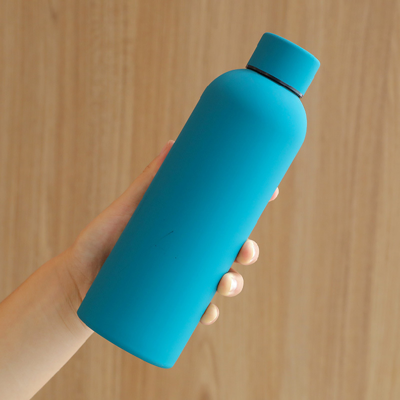 500ml Double Wall Stainless Steel Vacuum Hot Cold Water Insulation Customized Printing Student Gift Water Bottles