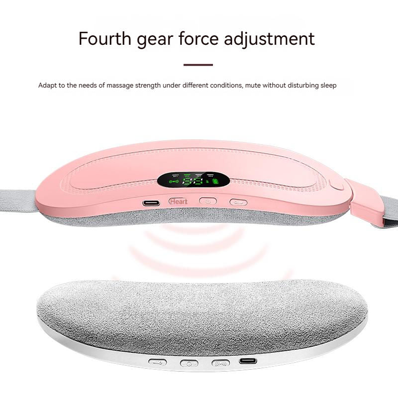 Electronic Body Massager Waist Belt – Abdominal Vibration Massage Device with Hot Compress for Period Pain Relief