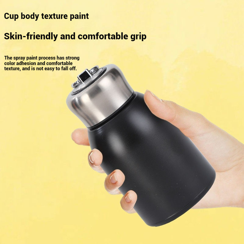 Modern 304 Stainless Steel Mini Thermos Cup High Color Value Business Travel Gift Small Fat Ding Design Cross-Border for Girls