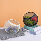 Sturdy Metal Wire Fruit &amp; Vegetable Storage Basket – Slant Opening Organizer