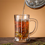 Luxury Glass Tea Mug / Beer Stein – 550ml