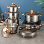 Royal Louis 12-Piece Stainless Steel Cookware Set