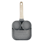 3 Hole Non Stick Breakfast Frying Pan Egg Burger Staute Pan Fried Bacon Sausage Skillet Mini Pancake