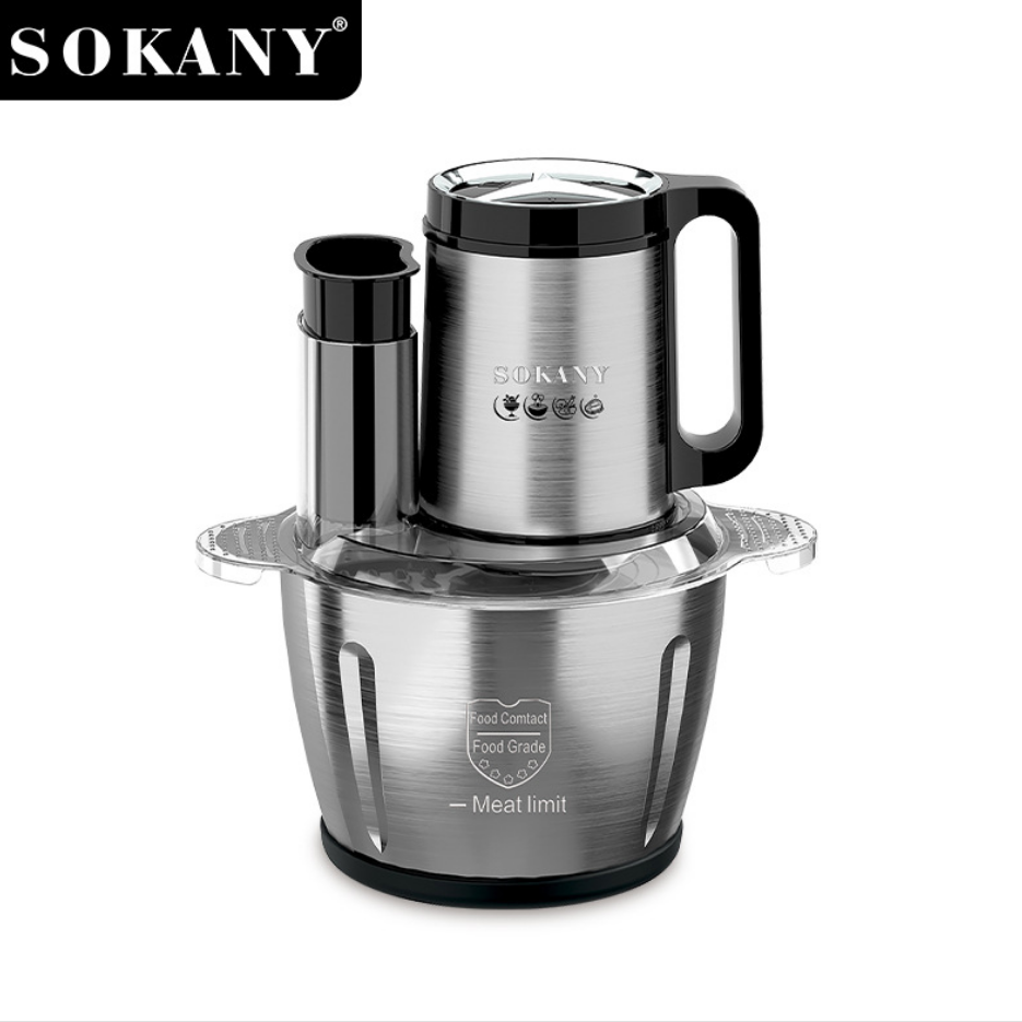 Electric Wonder Chopper Blender Multifunction Meat Grinder Stainless Steel Housing Brushless Motor 3L or 5L Capacity