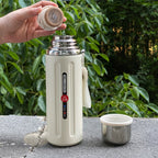 New Material 650ML SUS 316 Material Thermos Bottle Portable with Carrying Strap Outdoor Sports Roman Cup for Tea