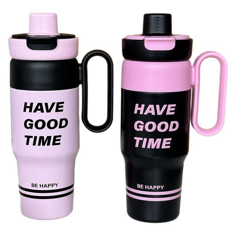 New Food Grade 750ml Hot and Cold Mugs School Student Vacuum Insulated 316 Stainless Steel Tumbler with Handle