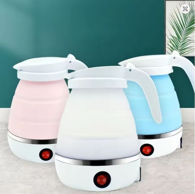 Foldable and Portable Teapot Water Heater 600ML Household Travel Electric Water Kettle 220V Kitchen Appliances Water Boiling Pot