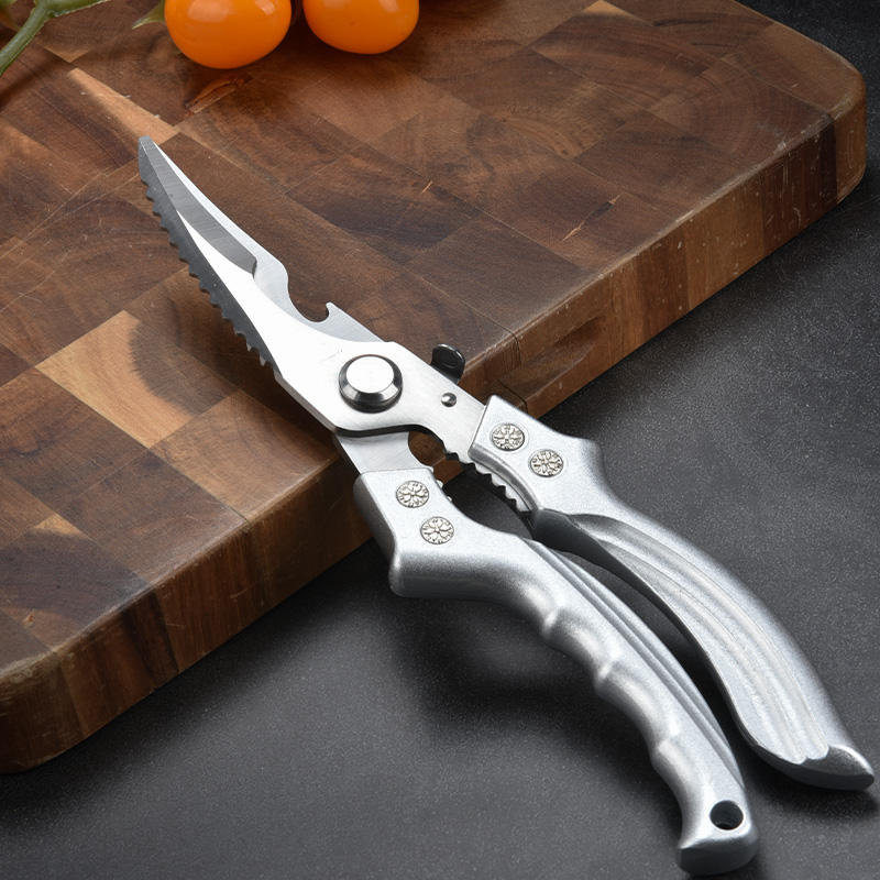 
Multi-Purpose Stainless Steel Kitchen Shears with Aluminum Handle