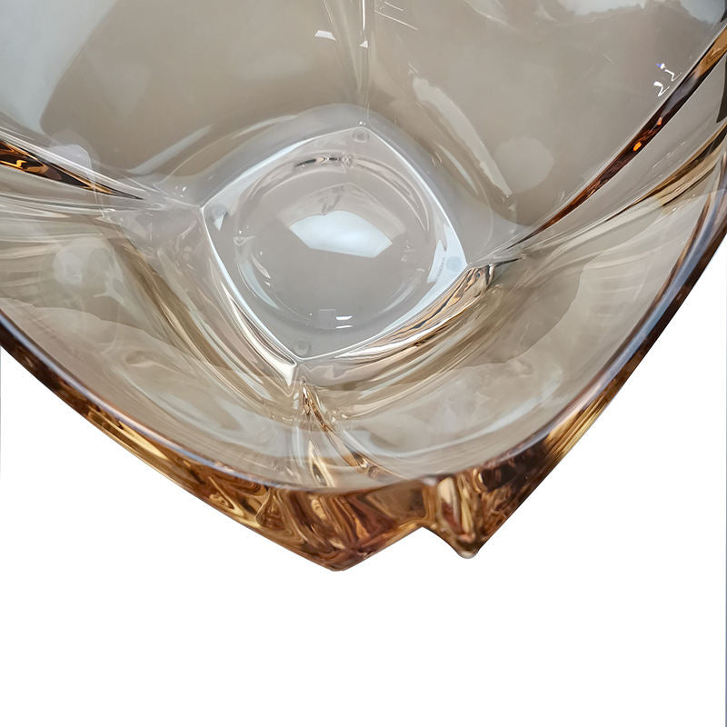 7 Pcs Custom Decorative Clear Glass Dish Set-