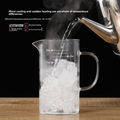 Microwave Heat-Resistant Glass Measuring Cup Set – Household Kitchen Liquid Containers