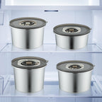 304 Stainless Steel Fresh-keeping Portable Vacuum sealed Round Fruit Bento Box Multifunctional Food Container Lunch Box