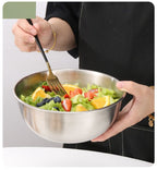 304 Stainless Steel Mixing Bowl with Scale – Large Capacity, Eco-Friendly Kitchen Bowl