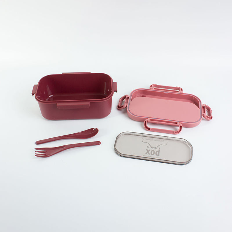 New Plastic Student Kids Back to School Bento Lunch Box 1000ML