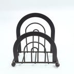 Modern Matte Black Semi-Circular Napkin Holder