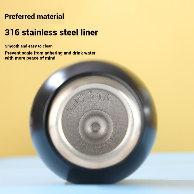 Modern 304 Stainless Steel Mini Thermos Cup High Color Value Business Travel Gift Small Fat Ding Design Cross-Border for Girls