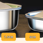 Supplier Rectangle Baking Pan Stainless Steel Food Serving Tray Without Lid