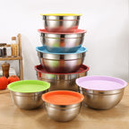 Stainless Steel Big Size Salad and Vegetable Mixing Bowl Set with Different Sizes