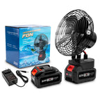 8-Inch Lithium Electric Metal Fan – Portable, Stable &amp; Rechargeable