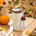 450ml Led Smart Temperature Display Thermo Tumbler Stainless Steel Travel Coffee Cups Mug