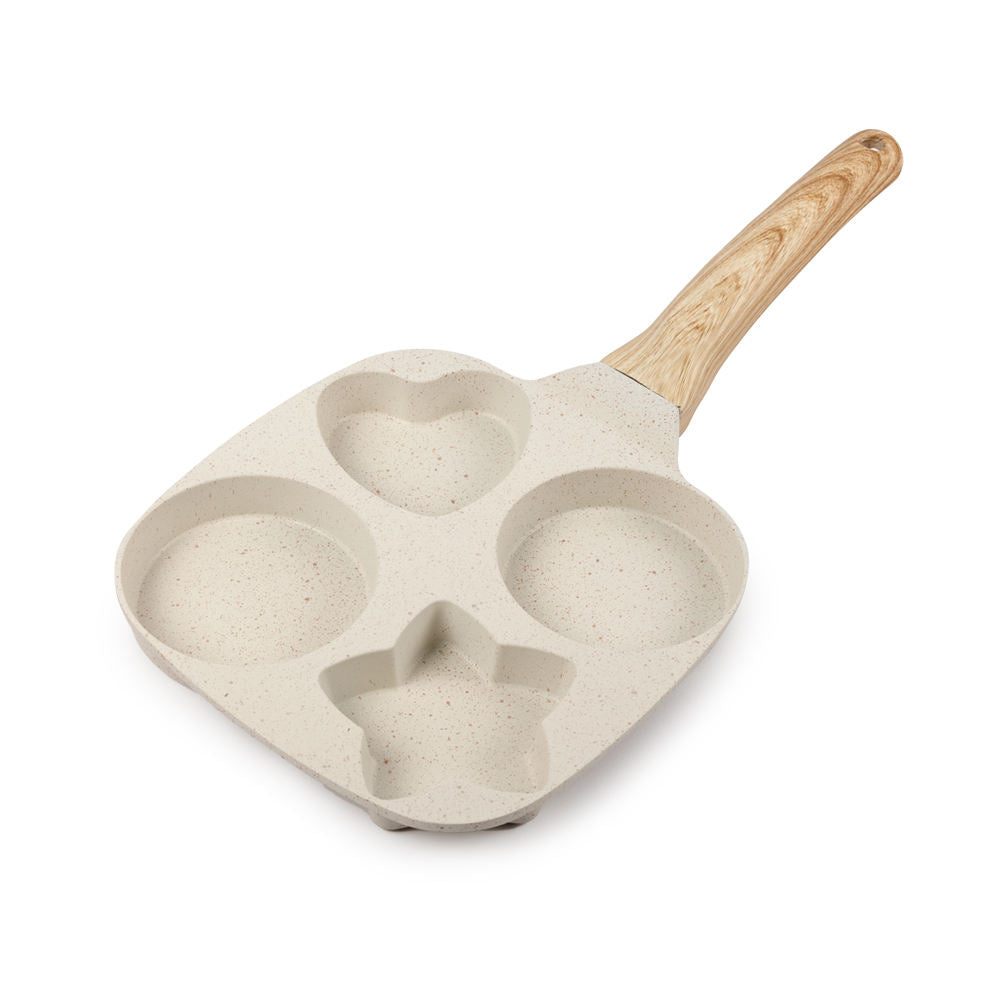 Square 4 Holes Non Stick Mini Egg Fry Pan Hamburger Breakfast Flat Pan No Stick Frying Pan Kitchen Utensils