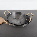 Honeycomb Non-Stick Stainless Steel Wok Frying Pan with Double Handle – 26/28/30cm